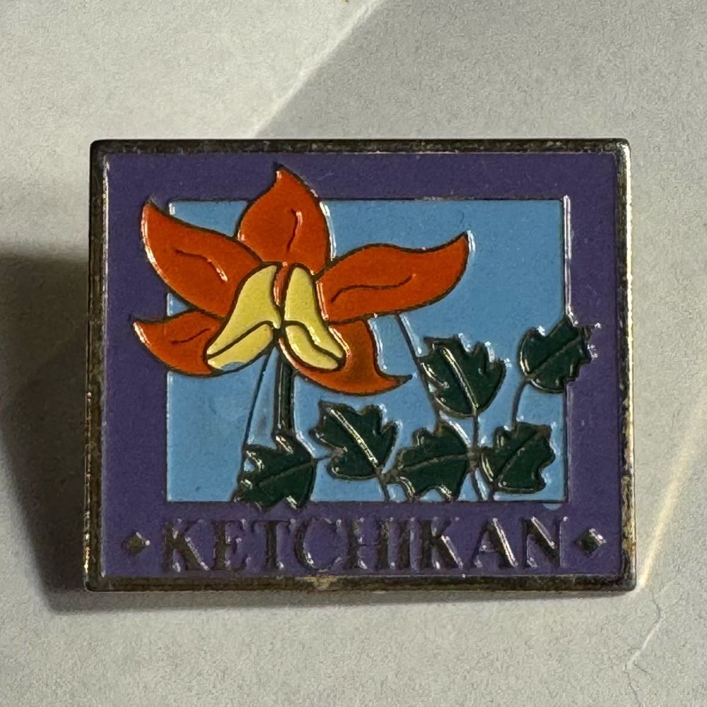 Ketchikan Floral Enamel Pin